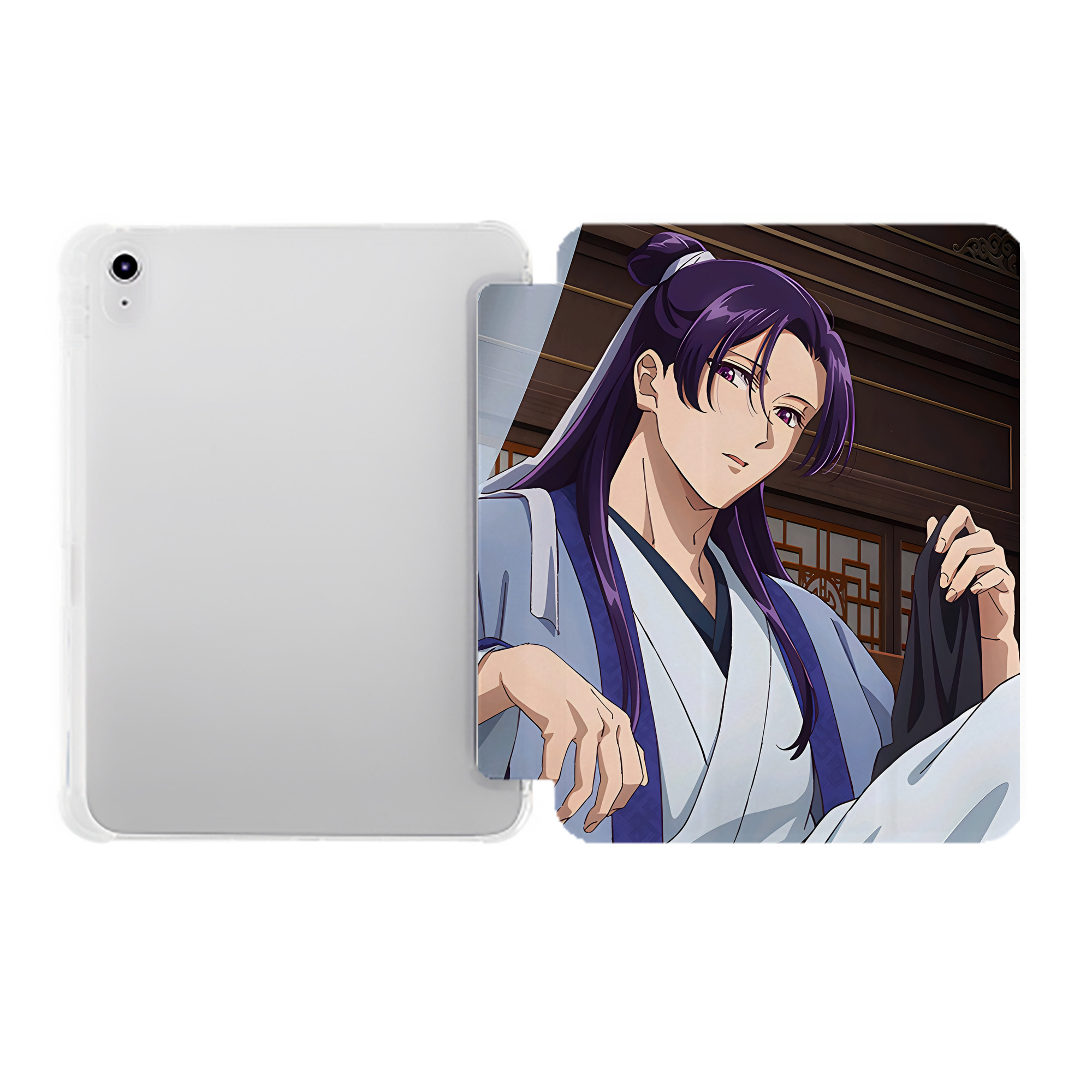 （画像用） 薬屋のひとりごと The Apothecary Diaries IPad ケース ペン収納付き 三つ折りスタンド PUレザー×シリコン 対応機種9.5/10.5/10.9インチ